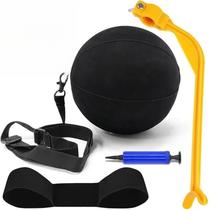 Kit de Treino de Swing de Golfe 3 Peças com Faixa para Braço e Bola de Impacto Kit de Treino de Swing de Golfe 3 Peças com Faixa para Braço e Bola de Impacto