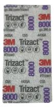 Kit de três lixas de folha trizact 8000 3m