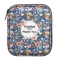 Kit De Tricô Floral À Mão Com Agulha De Crochê, Bolsa De Armazenamento Com Zíper, Conjunto De - other