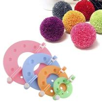 Kit De Tricô Para Fazer Pompons DIY Para Crianças 8PCS 4 Tamanhos Suprimentos Para Artesanato Com Kit De Tricô Para Fazer Pompons DIY Para Crianças 8PCS 4 Tamanhos Suprimentos Para Artesanato Com