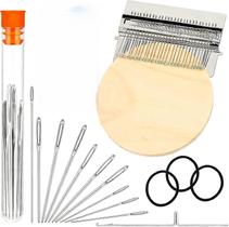 Kit de Tricô Portátil para Remendo e Cerzido com 42 Ganchos