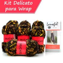 Kit de Tricô Wrap Delicato 100g - Lanafil