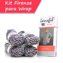 Kit de Tricô Wrap Firenze 100G - Lanafil