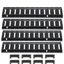 Kit de trilhos de amarração E Track VEVOR 60 cm em aço, pacote com 4, 900 kg