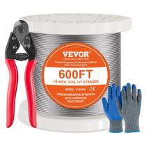 Kit de trilhos de cabo VEVOR 316 em aço inoxidável 600 m 1600 libras Kit de trilhos de cabo VEVOR 316 em aço inoxidável 600 m 1600 libras