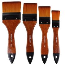 Kit de Trinchas Sintéticas Sinoart Para Tela 4 Unidades Kit de Trinchas Sintéticas Sinoart Para Tela 4 Unidades