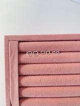 kit de trio semi joia prata 925 e ouro 18k coração vazado