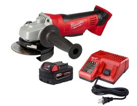 Kit de triturador sem fio Milwaukee M18 2680-21P 115 mm com bateria