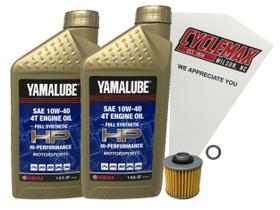 Kit de Troca de Óleo Sintético Completo Cyclemax compatível com Yamaha Raptor 700 2006-2023 Kit de Troca de Óleo Sintético Completo Cyclemax compatível com Yamaha Raptor 700 2006-2023