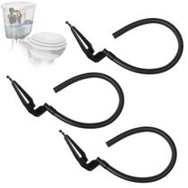 Kit de tubo de reposição para válvula de descarga Saillong 24,5 cm em borracha, 3 unidades Kit de tubo de reposição para válvula de descarga Saillong 24,5 cm em borracha, 3 unidades