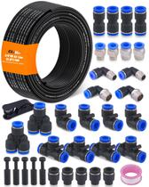 Kit de Tubos de Aire 3/8" EilxMag con Accesorios de Nylon y Conectores Push de 10 m