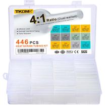 Kit de tubos termorretráteis TKDMR 446 unidades revestido com adesivo de proporção 4:1