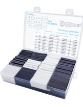 Kit de tubos termorretráteis ZEMAN com proporção de encolhimento 2:1 (671 unidades)