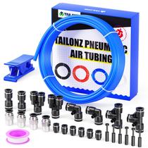 Kit de tubulação de ar de poliuretano TAILONZ PNEUMATIC 1/2" OD 10m