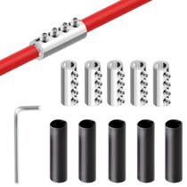 Kit de Tuercas Conectoras para Cable GRZWAYS 6 8 10 AWG Calibre 80A 5 Juegos
