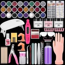 Kit de Unhas Acrílicas Deciniee com 88 Peças - Para Prática