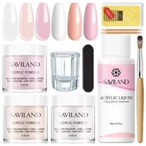 Kit de Unhas Acrílicas Saviland - Kit Iniciante com Pó e Líquido