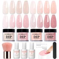Kit de unhas AZUREBEAUTY Jelly Dip Powder Transparent Glitter Kit de unhas AZUREBEAUTY Jelly Dip Powder Transparent Glitter
