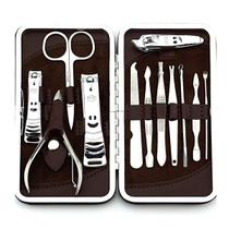 Kit de Unhas Completo 12 Peças Profissional com Cortador e Alicate