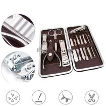 Kit de Unhas Completo 12Em1 Portátil para Manicure e Pedicure