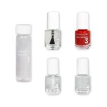 Kit de unhas Dazzle Dry Mini 4 Step System Lit Red 5 Manicures