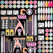 Kit de unhas de acrílico COSCELIA para iniciantes com decoração e ferramentas