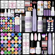 Kit de unhas de acrílico SAVILAND com broca para iniciantes 28 em 1