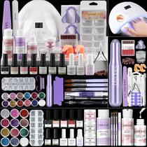 Kit de unhas de acrílico SAVILAND Essentials All-In-1 com lâmpada de unhas de 88 W
