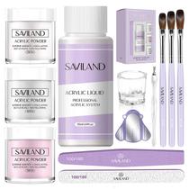 Kit de unhas de acrílico SAVILAND Essentials para iniciantes com ferramentas