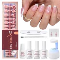 Kit de unhas de gel beetles X Press com 224 unidades de pontas de unhas francesas