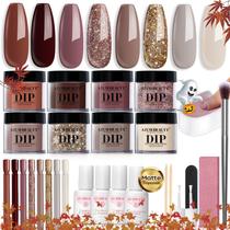 Kit de unhas Dip Powder AZUREBEAUTY 30 unidades com palitos de unhas e muito mais Kit de unhas Dip Powder AZUREBEAUTY 30 unidades com palitos de unhas e muito mais