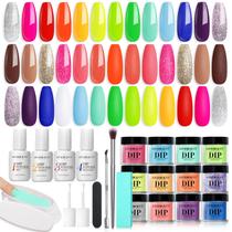 Kit de unhas Dip Powder AZUREBEAUTY 31 unidades Starter +20 cores Kit de unhas Dip Powder AZUREBEAUTY 31 unidades Starter +20 cores