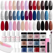 Kit de unhas Dip Powder AZUREBEAUTY 31 unidades Starter +20 cores Kit de unhas Dip Powder AZUREBEAUTY 31 unidades Starter +20 cores
