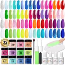 Kit de unhas Dip Powder AZUREBEAUTY Primavera Verão 42 unidades