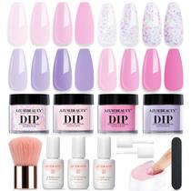 Kit de unhas Dip Powder AZUREBEAUTY Starter com 4 cores Kit de unhas Dip Powder AZUREBEAUTY Starter com 4 cores