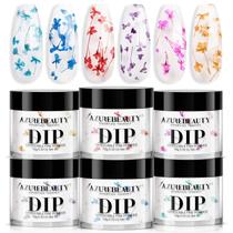 Kit de unhas Dip Powder AZUREBEAUTY Transparent Crystal Flower Kit de unhas Dip Powder AZUREBEAUTY Transparent Crystal Flower