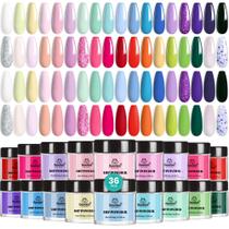 Kit de unhas Dip Powder Beetles DPN071 com 36 cores e ferramentas