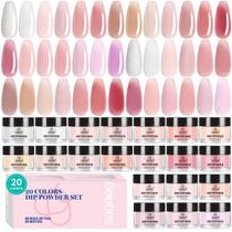 Kit de unhas Dip Powder Beetles Pink Nude 20 cores para mulheres Kit de unhas Dip Powder Beetles Pink Nude 20 cores para mulheres