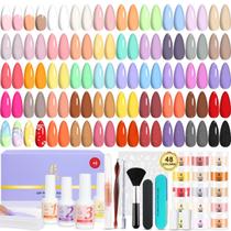 Kit de unhas Dip Powder Lavender Violets G902 com 48 cores