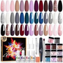 Kit de unhas Dip Powder MODELONES, 32 unidades, Starter, com 20 cores