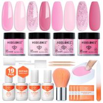 Kit de unhas Dip Powder Modelones Dia dos Namorados Pink Glitter Kit de unhas Dip Powder Modelones Dia dos Namorados Pink Glitter