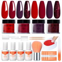 Kit de unhas Dip Powder Modelones para Dia dos Namorados com 4 cores Kit de unhas Dip Powder Modelones para Dia dos Namorados com 4 cores
