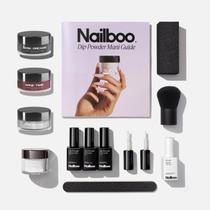 Kit de unhas Dip Powder Nailboo com 3 cores altamente pigmentadas