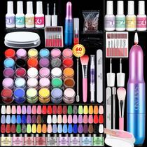 Kit de unhas Dip Powder SAVILAND com Drill Starter 103 unidades