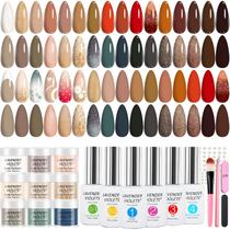 Kit de unhas Dip Powder, violetas de lavanda, 94 unidades com 30 cores