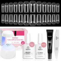 Kit de unhas em gel Beetles Medium Square com desidratador e primer
