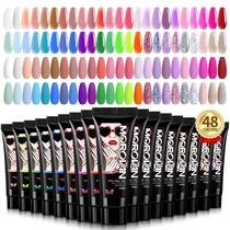 Kit de unhas Poly Gel Conjunto de unhas de gel de extensão de 48 cores Morovan