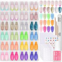 Kit de Unhas Postiças Beetles Gel Polish 720 Peças 24 Cores Kit de Unhas Postiças Beetles Gel Polish 720 Peças 24 Cores