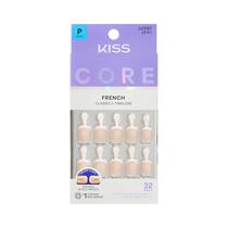 Kit de Unhas Postiças KISS Perfection Brancas Pequenas com 32 Unhas Kit de Unhas Postiças KISS Perfection Brancas Pequenas com 32 Unhas