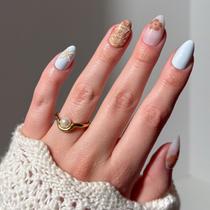 Kit de unhas Press-On Nails Glamnetic Sea Star Short Almond 30 Kit de unhas Press-On Nails Glamnetic Sea Star Short Almond 30